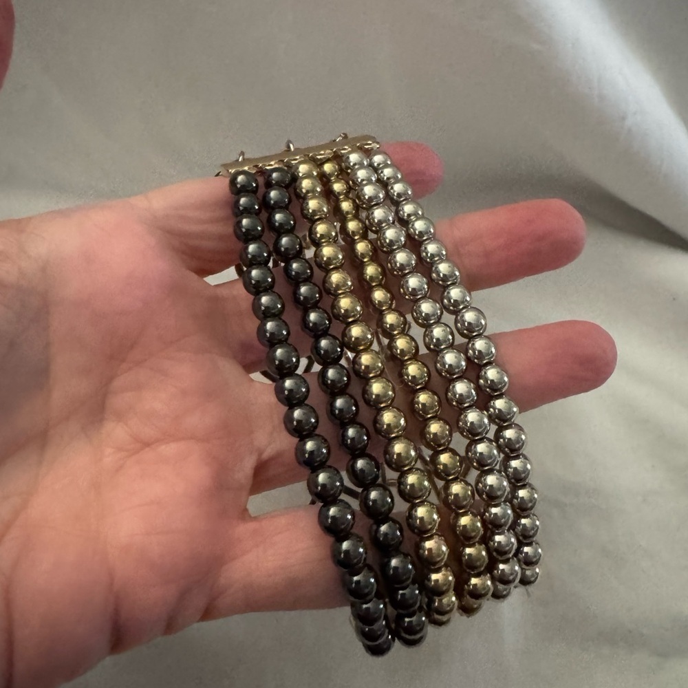 Multicolor Stretch Beaded Bracelet – Elegant Boho Chic Jewelry